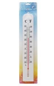 Термометр Фасадный малый ТБ-45м (-30/+50) на гвоздиках, блистер (шк 4607157330439)