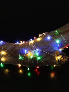 Гирлянда-нить Космос Роса (бат) "Разноцветные нити" 30LED разн 1,5м медн.(3хАА) KOCNL-EL114_multy