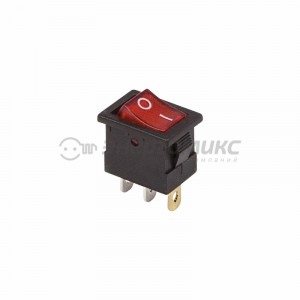 REXANT выкл. клавишный Mini 12V 15А (3с) ON-OFF красн. инд. (RWB-206-1, SC-768) (10!) 36-2170