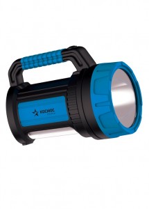 Космос фонарь-прожектор 9107WUSB (акк.4V4Ah) LED 7W(420lm), син./пластик, USB выход, з/у 220/12в