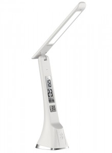 Ultraflash UF-821 C01 св-к св/д настольный 7W(350lm) 3000К-6000К, 2K-6K дисплей RGB "под кожу" белый