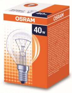 OSRAM P E14 40W шар прозрачная 4008321788702