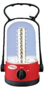 Космос фонарь кемпинговый 6010 LED (2 акк. 4V 0.9Ah) 32св/д (350lm), красн./пластик, влагозащитный