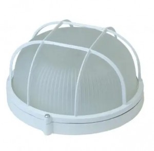 Gauss св-к влагозащит. круг решетка баня/сауна 130° IP54 190х176х82 60W E27 НБП бел 926602116