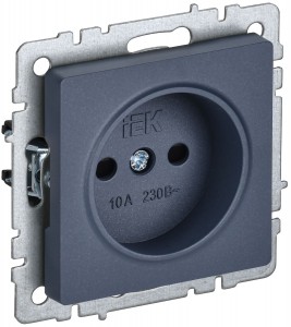 IEK BRITE мех. роз. СУ 1 мест. 10А маренго (шторки) РСш10-2-БрМ BR-R13-10-K35