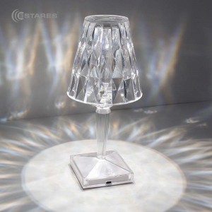Estares св-к настольный св/д CRYSTAL 3W(250lm) 2K-4K-6K 115x255 прозр./хром FF БЕЗ пульта IP20