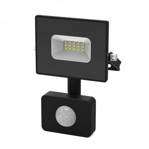 Gauss прожектор св/д Elementary 20W(1300lm) IP65 6500К 6K черный с датчиком движения 628511320