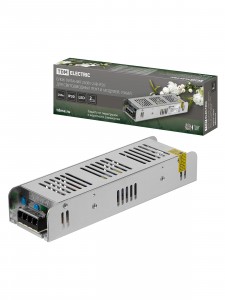 TDM Блок питания 250W-24В-IP20 для светодиодных лент и модулей, металл, узкий SQ0331-0561
