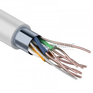 REXANT кабель витая пара F/UTP (FTP) 4х2х24 AWG Cat5e CU, 305м (цена за бухту) 01-0143