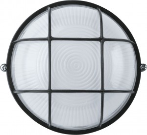 Navigator св-к влагозащит. R2 IP54 60W E27 круг с реш черный NBL-R2-60-E27/BL (18!) 94812