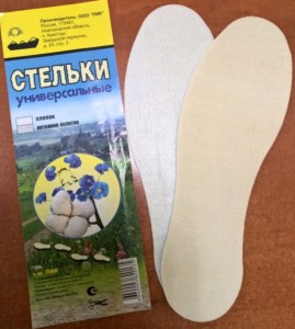Стельки для обуви Универсальные (лен+хлопок + нетканое полотно) Пик РФ