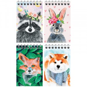 Блокнот А7 40л. на гребне ArtSpace "Картинки. Watercolors"(10!) цена за шт.