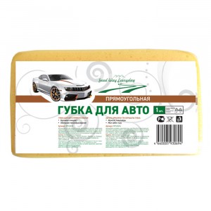 Губка для мытья автомобиля, прямоугольная, поролон Good Way MPU0694 215*120*50 Мультипласт