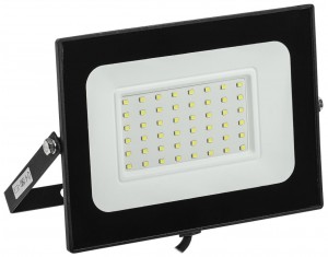IEK прожектор св/д СДО 06-50 50W(4500lm) 6500K 6K 207х187х32мм черный IP65 LPDO601-50-65-K02