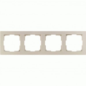Smartbuy Нептун Рамка 4-местная пластик бежевая (SBE-06i-Plastic-FR-4)