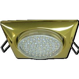 Ecola GX53 H4 Квадрат св-к встр Золото 41x107 FG53S4ECB