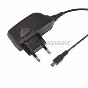 Блок питания REXANT 220V - 5V microUSB (5V, max: 2500mA) шнур 1.2М черный, 16-0260