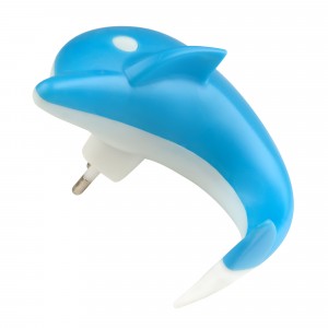 Uniel DTL-301 ночник 0.5W 4LED Дельфин/Blue 220V, пластик, BL