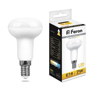 Feron R50 E14 7W(540lm) 2700K 2K матовая 86x50, LB-450 25513