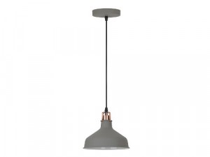 Camelion LOFT PL-425S С73  серый+медь (Светильник подвесной Amsterdam,  1х E27, 60Вт, 230В, мета