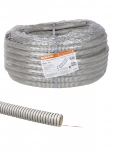 TDM Труба гофрированная ПВХ d25 с зондом (50 м) тяжелая SQ0401-0103