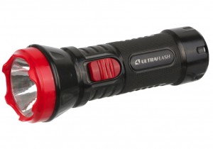 Ultraflash фонарь ручной LED3858 (акк. 4V 0.4Ah) 1св/д, до 100м, 2 реж, черн/пласт, вилка 220V