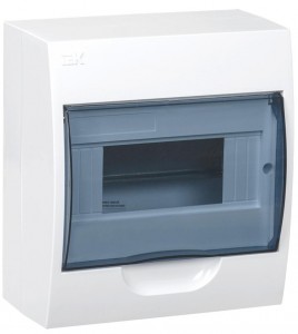 IEK бокс (корпус) пластик ЩРН-П-8 модулей навесной  IP41 MKP12-N-08-40-20