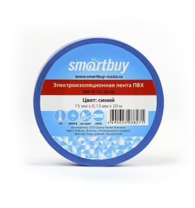 Smartbuy Изолента ПВХ 15/20 0.13х15мм, 20 метров, синяя (SBE-IT-15-20-db)