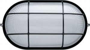 Navigator св-к влагозащит. O2 IP54 100W E27 овал с реш черный NBL-O2-100-E27/BL (12!) 94814