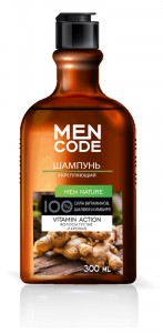 Шампунь д/мужчин 300мл. укрепляющий MEN NATURE, флакон/флиптоп MEN CODE КК/12