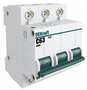 Schneider Electric DEKraft автоматический выкл. ВА-101 3P 25А 4,5kA х-ка С 11080DEK