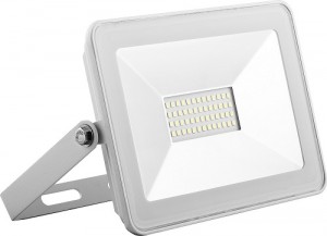 Saffit прожектор св/д 30W(2700lm) 2835SMD 6400K 6K 150х27х110мм белый SFL90-30 IP65 55072