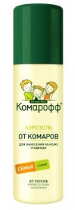 КОМАРОФФ Аэрозоль 150мл. От комаров (на кожу) 0704