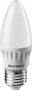 ОНЛАЙТ свеча C37 E27 8W(640lm) 6500K 6K 106x37 OLL-C37-8-230-6.5K-E27-FR 61130