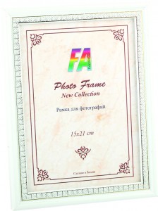 Фоторамка FA пластик "Касабланка" белый 10х15 6526