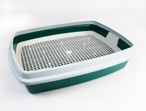 Туалет для кошек с сеткой, с бортиком Евро (41*30*9,5см) 113019 БРАВА 8323