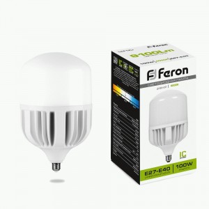 Feron лампа св/д высокомощн. E27-E40 100W(9100lm) 4000K 4K 274x160 T140 LB-65 38219