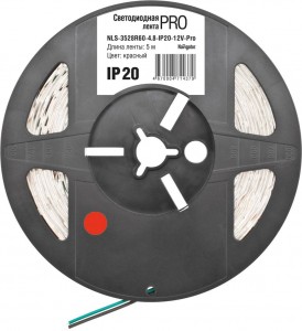 Navigator Лента св/д 12V 4.8W/m 60LED/m IP20 Красный 5м (инт.) SMD3528(ЦЕНА за1М)(5!) promo 71437