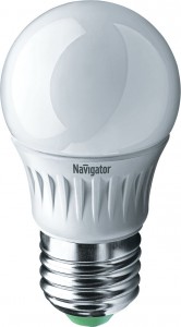 Navigator Шар  G45 E27 5W(370lm) 4000 4K 87x45 пластик  NLL-P-G45-5-230-4K-E27 94479