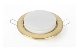 Ultraflash GX53 св-к встр. 106(85)x20 матовое золото, металл/пластик IP20 GX-53-05 в пакете