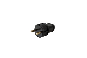 Вилка прямая каучук ПРОМО! 2Р 1х16А 220-240V В16-006 Витебск (РБ)