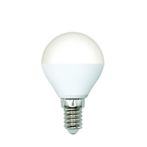 Volpe лампа св/д шар G45 E14 димм. 6W(600lm) 4000K 4K матовая LED-G45-6W/4000K/E14/FR/DIM/SLS