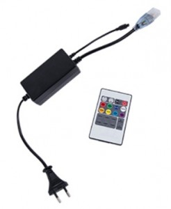 Ecola Контроллер 220V 16x8 1000W 4.5A RGB с ИК пультом CR161KESB