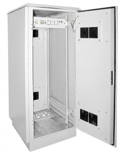 ITK Шкаф уличный 19" 24U 720x860, IP55 металл двери, серый
