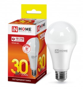 ASD/inHome VC ЛОН A70 E27 30W(2700lm) 3000К 2K 135x70 (без пульсации) 4127