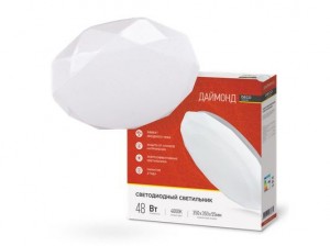 ASD/inHome св-к св/д декоративный 48W(3120lm) 4000К 4K 377x73 IP40 DECO ДАЙМОНД 8674