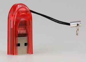 Картридер MicroSD Smartbuy, красный (SBR-710-R)