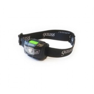 Gauss Фонарь налобный 3W 130lm акк. Li-ion 600mAh GF405 (2 шт.)