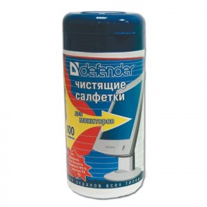 Чистящие салфетки CLN30102, влажные, для ЖК и LCD мониторов, в тубе, 100шт