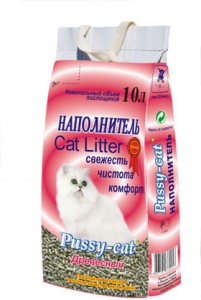 Наполнитель для кош.туалета древесный Pussy-cat (Пусси-кэт) 10 л